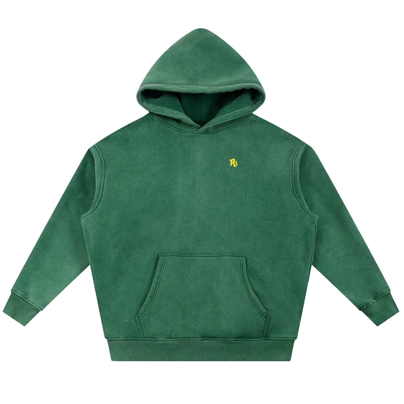 Contrast Print Hooded Sweatshirt